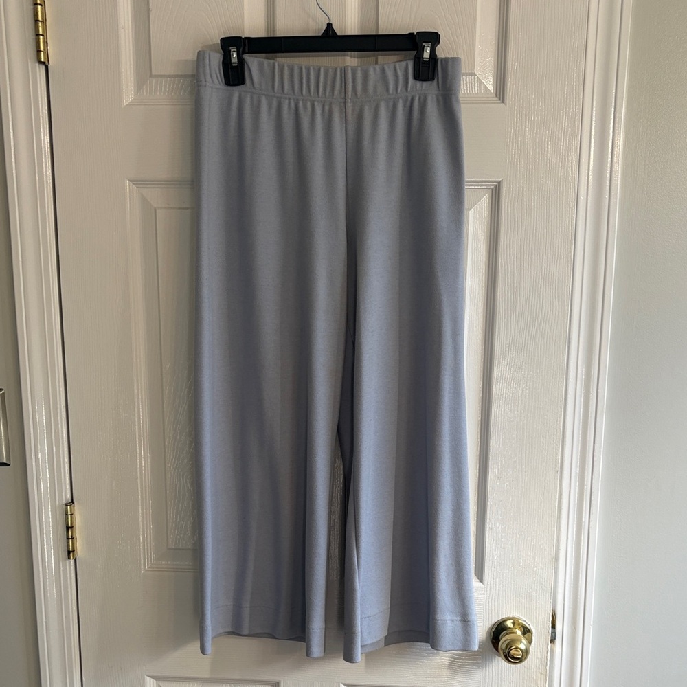Women's Light Blue Wide-Leg Pants